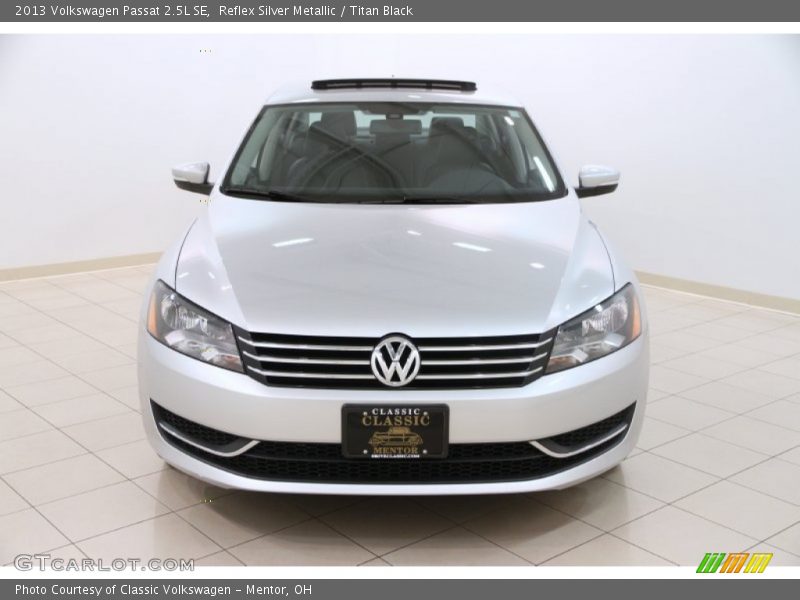 Reflex Silver Metallic / Titan Black 2013 Volkswagen Passat 2.5L SE