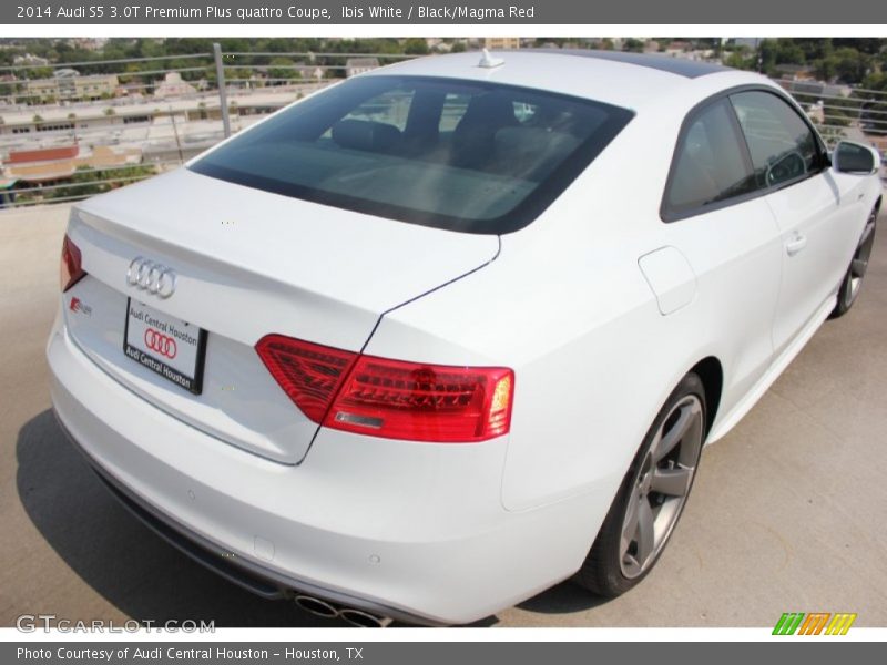 Ibis White / Black/Magma Red 2014 Audi S5 3.0T Premium Plus quattro Coupe