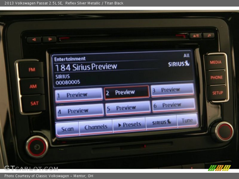 Reflex Silver Metallic / Titan Black 2013 Volkswagen Passat 2.5L SE