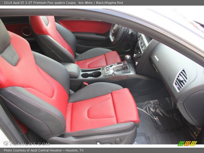 Ibis White / Black/Magma Red 2014 Audi S5 3.0T Premium Plus quattro Coupe