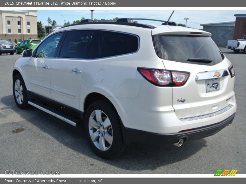 White Diamond Tricoat / Ebony 2015 Chevrolet Traverse LTZ