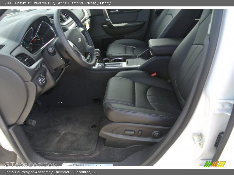 White Diamond Tricoat / Ebony 2015 Chevrolet Traverse LTZ