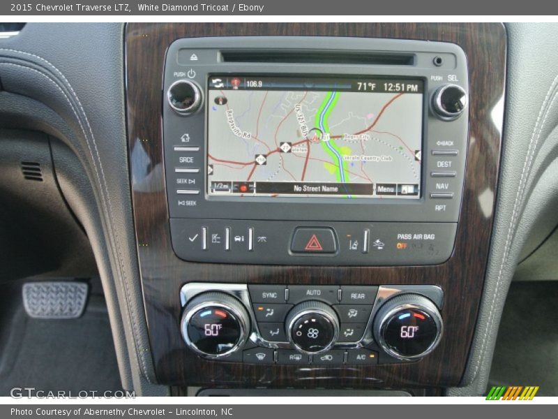 White Diamond Tricoat / Ebony 2015 Chevrolet Traverse LTZ