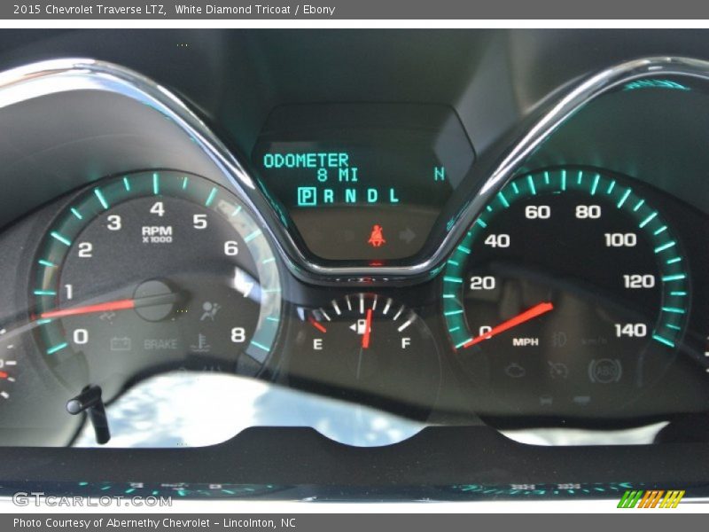 White Diamond Tricoat / Ebony 2015 Chevrolet Traverse LTZ