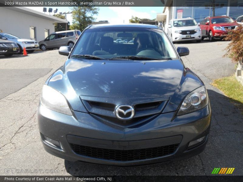 Metropolitan Gray Mica / Black 2009 Mazda MAZDA3 s Sport Hatchback