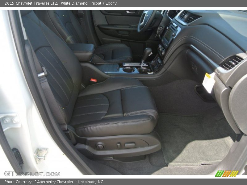 White Diamond Tricoat / Ebony 2015 Chevrolet Traverse LTZ