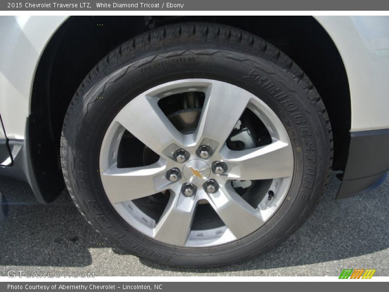 White Diamond Tricoat / Ebony 2015 Chevrolet Traverse LTZ