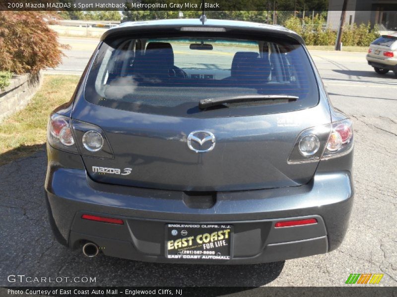 Metropolitan Gray Mica / Black 2009 Mazda MAZDA3 s Sport Hatchback