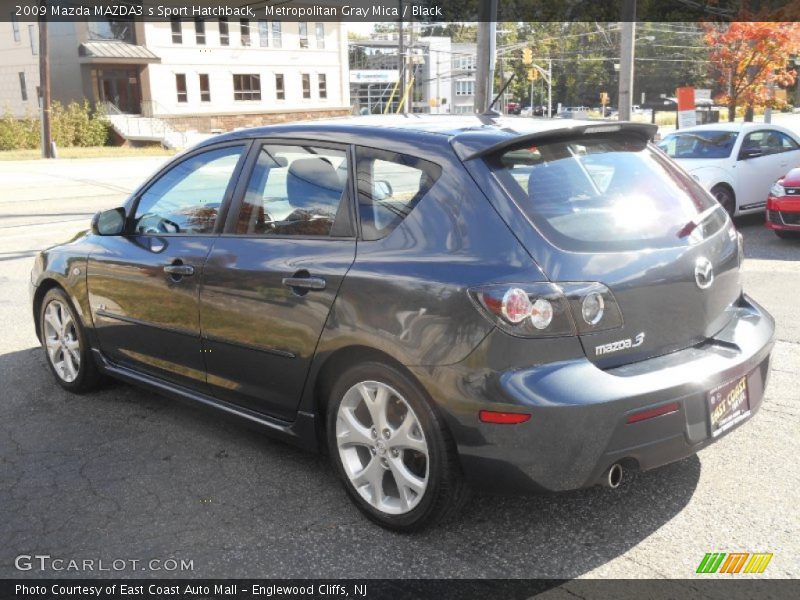 Metropolitan Gray Mica / Black 2009 Mazda MAZDA3 s Sport Hatchback