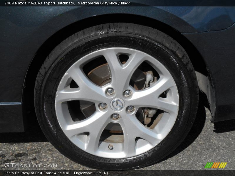 Metropolitan Gray Mica / Black 2009 Mazda MAZDA3 s Sport Hatchback
