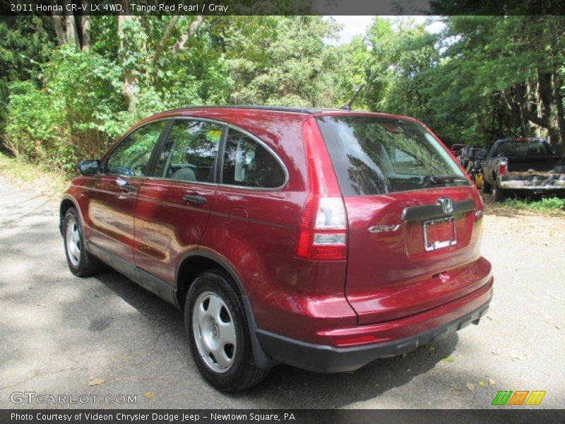 Tango Red Pearl / Gray 2011 Honda CR-V LX 4WD