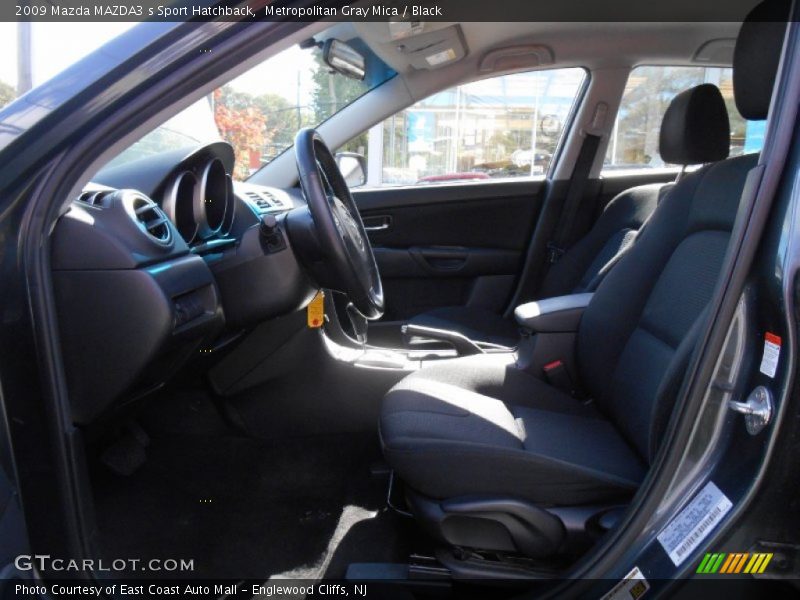 Metropolitan Gray Mica / Black 2009 Mazda MAZDA3 s Sport Hatchback