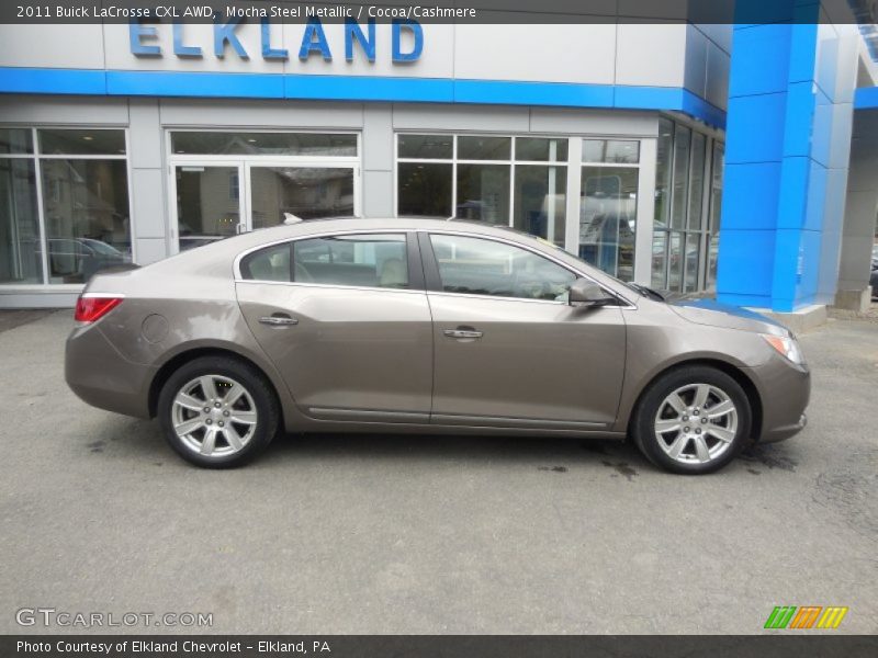 Mocha Steel Metallic / Cocoa/Cashmere 2011 Buick LaCrosse CXL AWD
