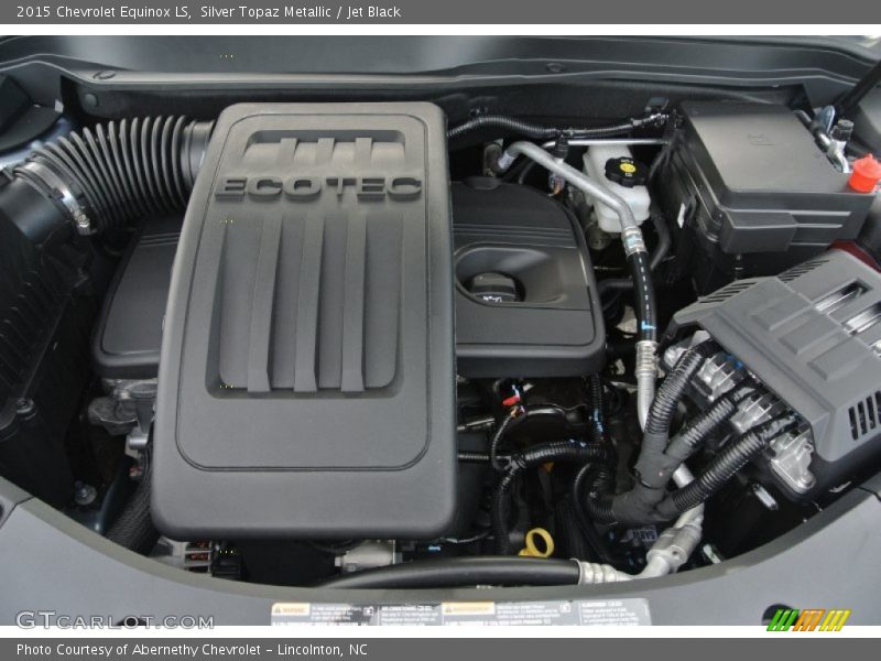 Silver Topaz Metallic / Jet Black 2015 Chevrolet Equinox LS