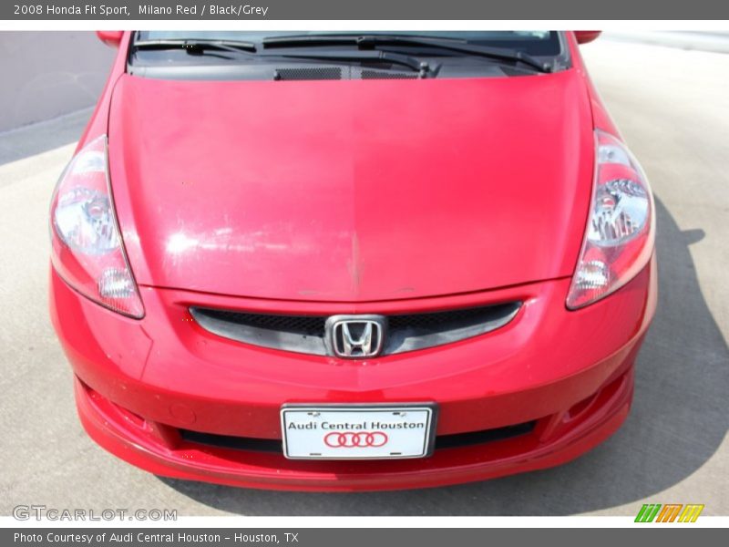 Milano Red / Black/Grey 2008 Honda Fit Sport