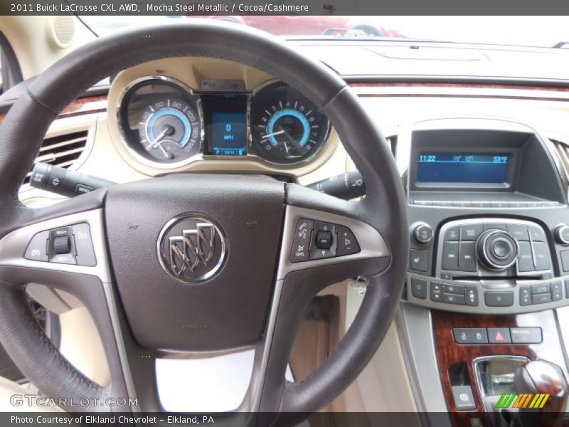 Mocha Steel Metallic / Cocoa/Cashmere 2011 Buick LaCrosse CXL AWD