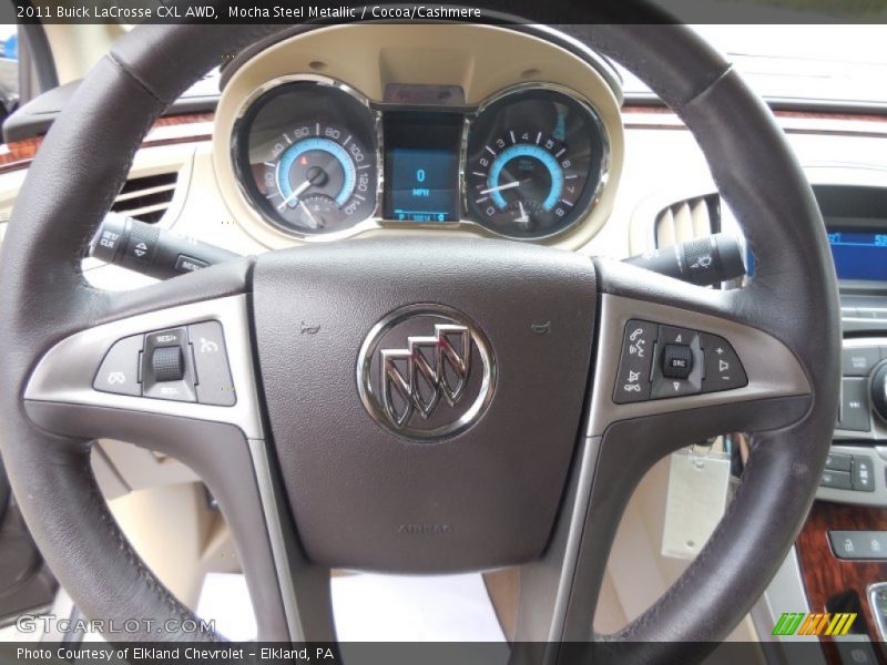 Mocha Steel Metallic / Cocoa/Cashmere 2011 Buick LaCrosse CXL AWD