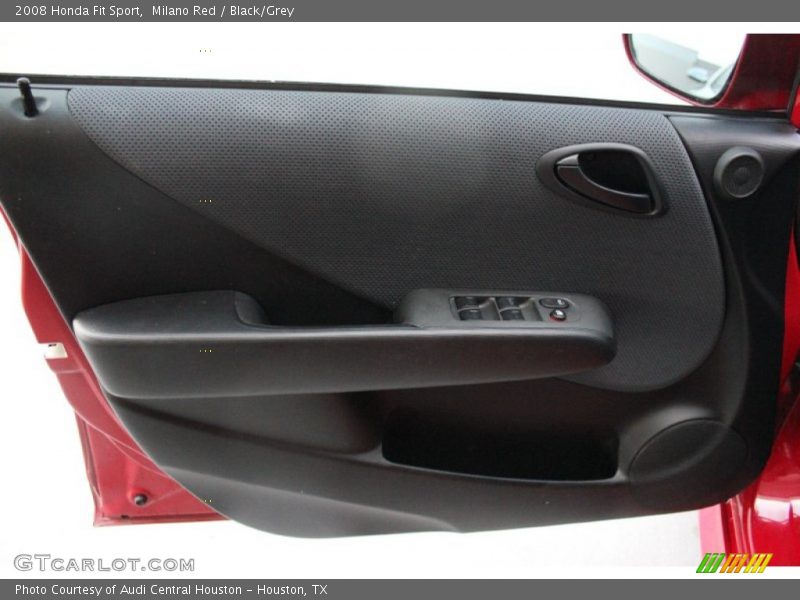 Milano Red / Black/Grey 2008 Honda Fit Sport