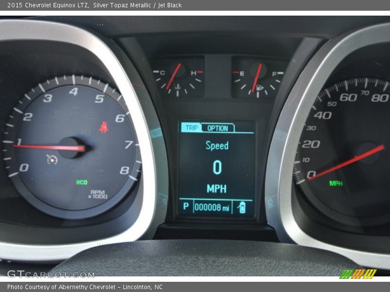Silver Topaz Metallic / Jet Black 2015 Chevrolet Equinox LTZ