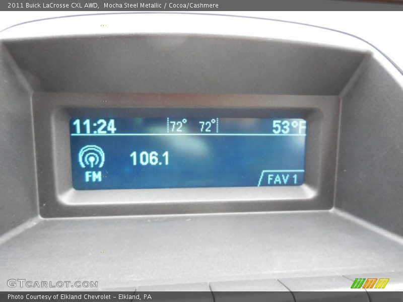 Mocha Steel Metallic / Cocoa/Cashmere 2011 Buick LaCrosse CXL AWD