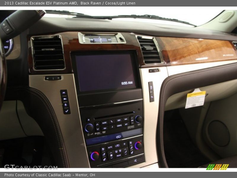 Black Raven / Cocoa/Light Linen 2013 Cadillac Escalade ESV Platinum AWD