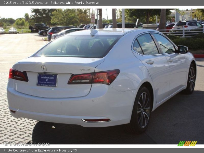 Bellanova White Pearl / Espresso 2015 Acura TLX 3.5 Advance