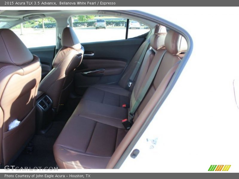 Rear Seat of 2015 TLX 3.5 Advance