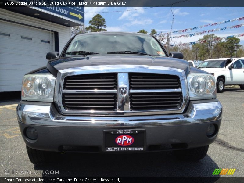Black / Medium Slate Gray 2005 Dodge Dakota SLT Quad Cab 4x4