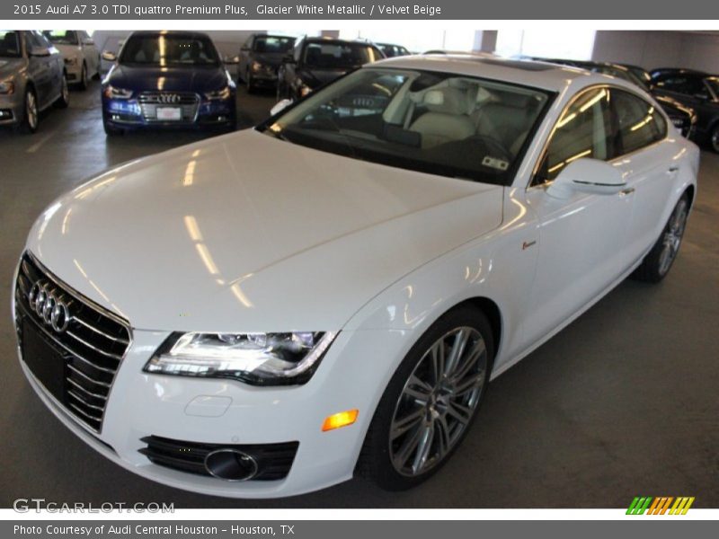 Glacier White Metallic / Velvet Beige 2015 Audi A7 3.0 TDI quattro Premium Plus