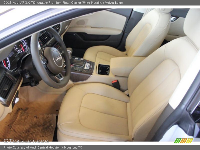 Glacier White Metallic / Velvet Beige 2015 Audi A7 3.0 TDI quattro Premium Plus