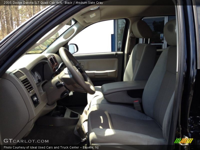 Black / Medium Slate Gray 2005 Dodge Dakota SLT Quad Cab 4x4