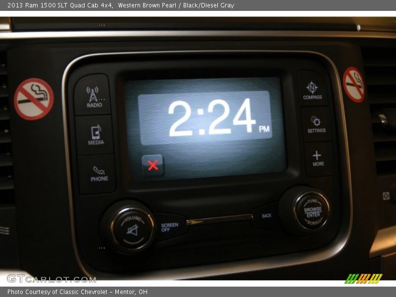 Western Brown Pearl / Black/Diesel Gray 2013 Ram 1500 SLT Quad Cab 4x4