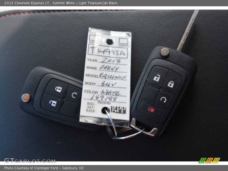 Summit White / Light Titanium/Jet Black 2013 Chevrolet Equinox LT