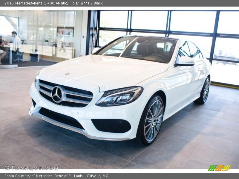 Polar White / Black 2015 Mercedes-Benz C 400 4Matic