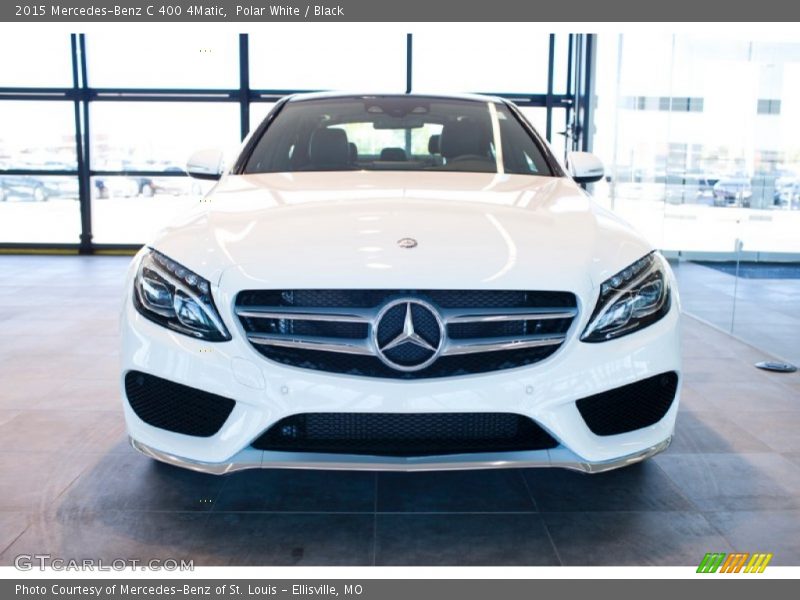 Polar White / Black 2015 Mercedes-Benz C 400 4Matic