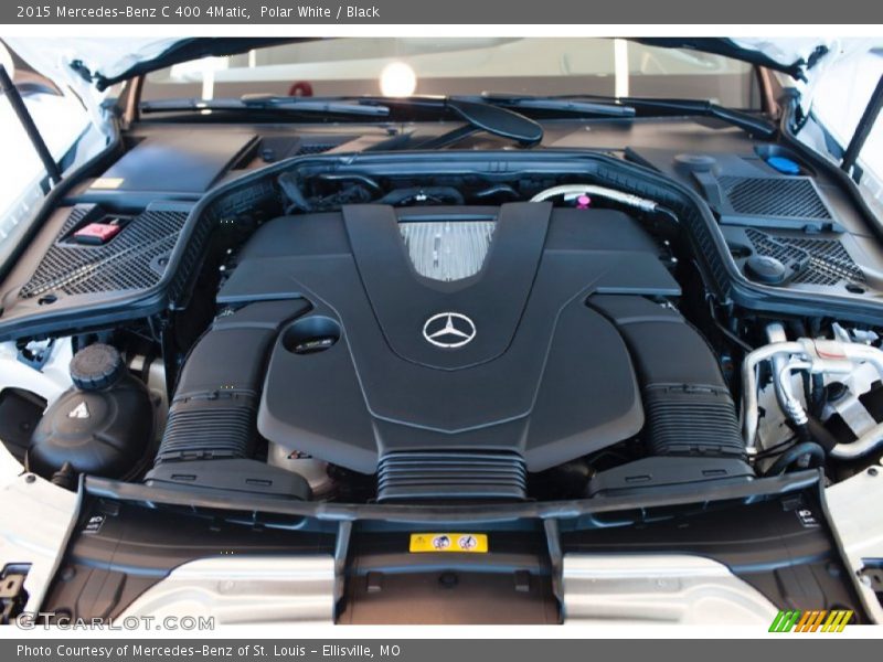 Polar White / Black 2015 Mercedes-Benz C 400 4Matic