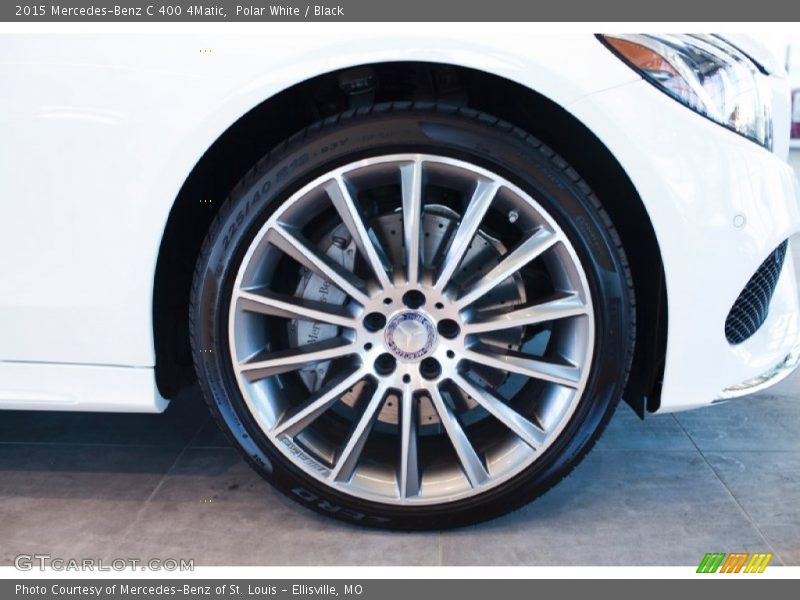 Polar White / Black 2015 Mercedes-Benz C 400 4Matic