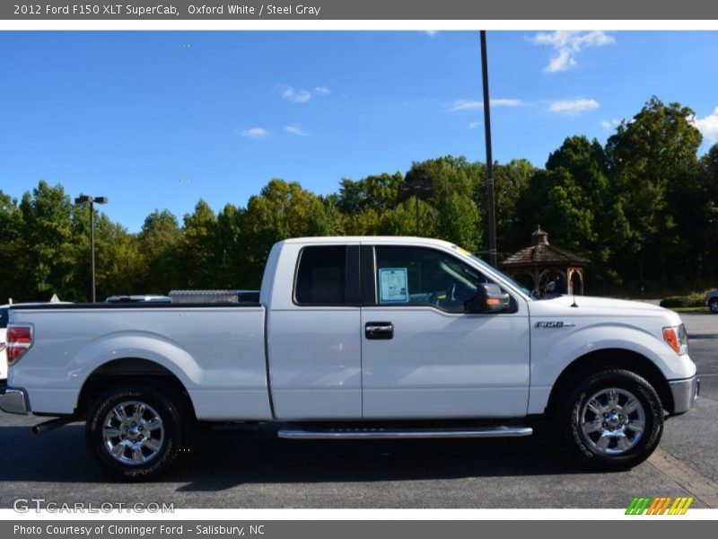 Oxford White / Steel Gray 2012 Ford F150 XLT SuperCab