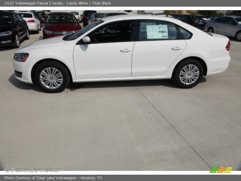 Candy White / Titan Black 2015 Volkswagen Passat S Sedan