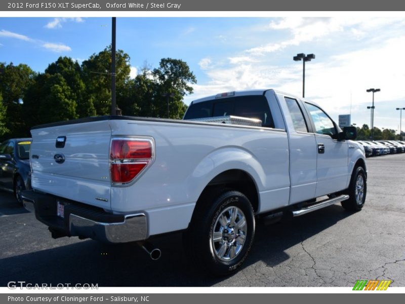 Oxford White / Steel Gray 2012 Ford F150 XLT SuperCab