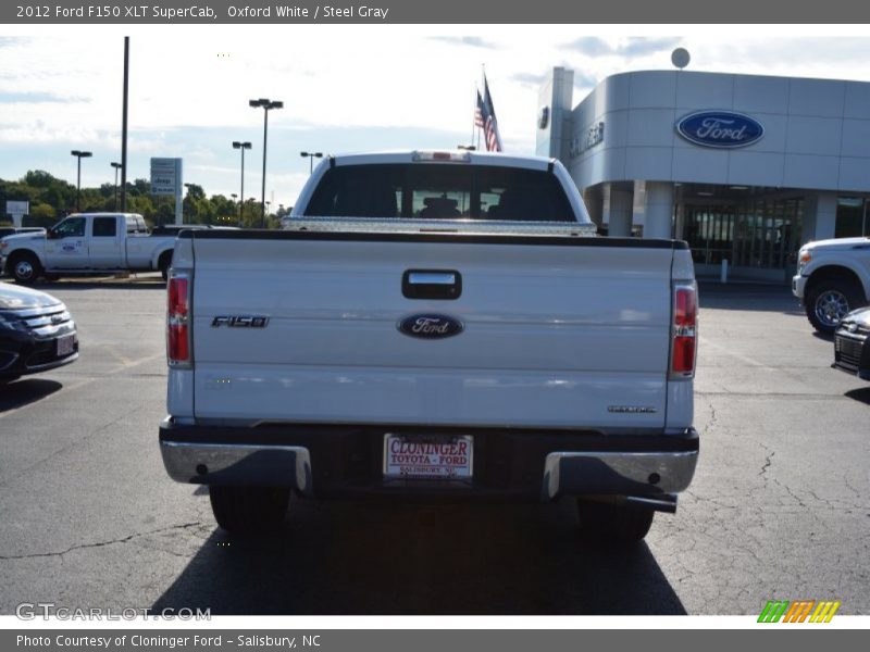 Oxford White / Steel Gray 2012 Ford F150 XLT SuperCab