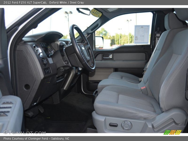 Oxford White / Steel Gray 2012 Ford F150 XLT SuperCab