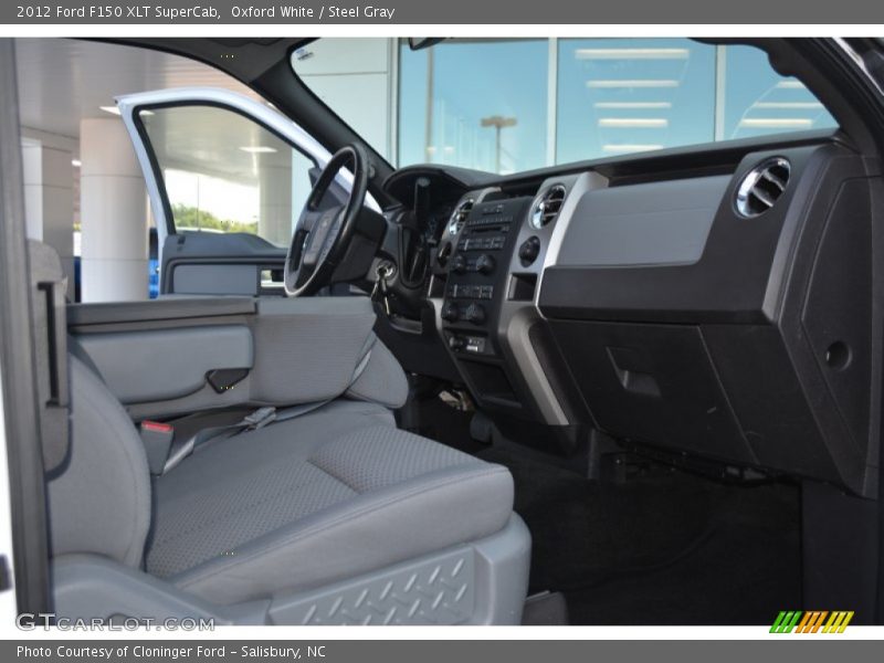 Oxford White / Steel Gray 2012 Ford F150 XLT SuperCab