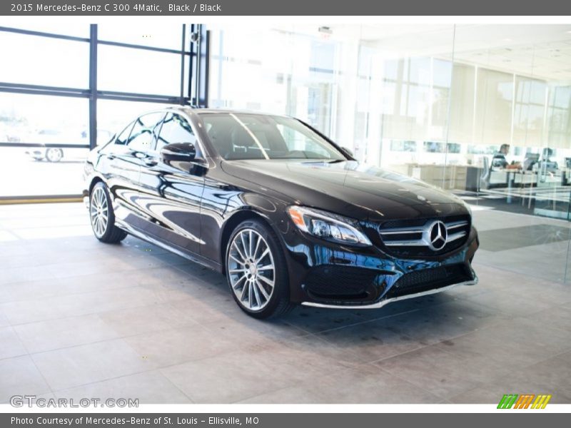 Black / Black 2015 Mercedes-Benz C 300 4Matic