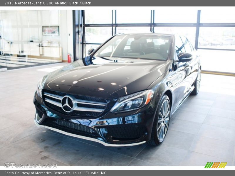 Black / Black 2015 Mercedes-Benz C 300 4Matic