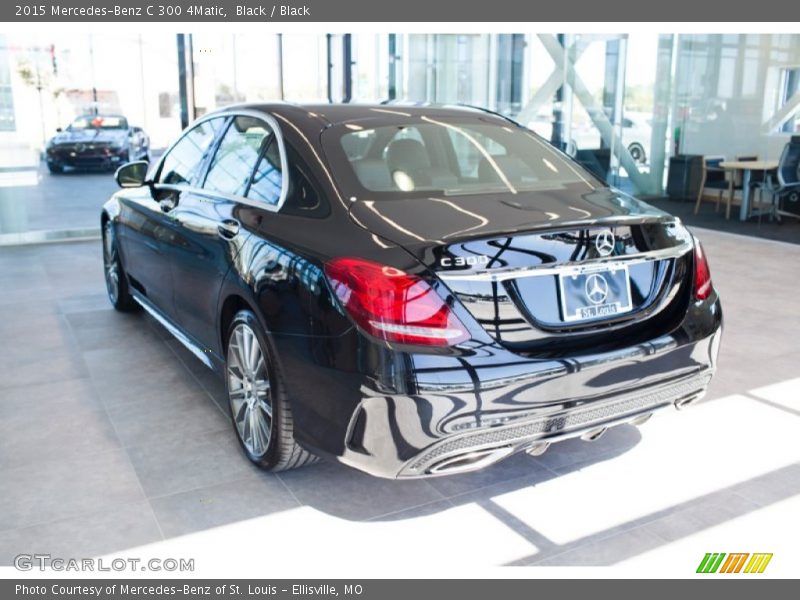 Black / Black 2015 Mercedes-Benz C 300 4Matic