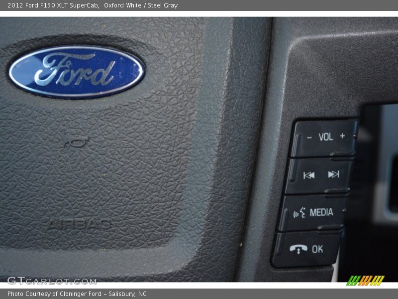 Oxford White / Steel Gray 2012 Ford F150 XLT SuperCab