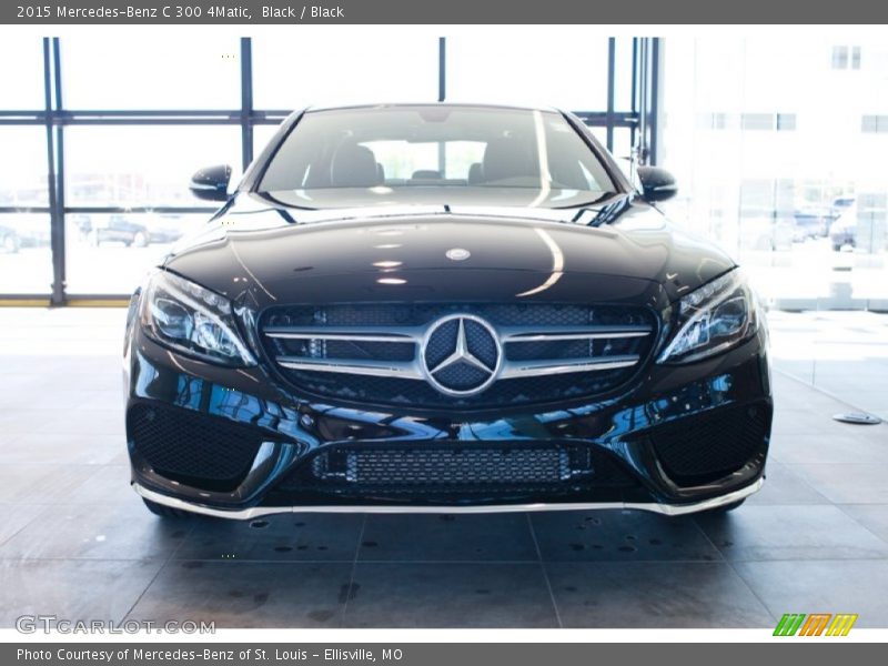 Black / Black 2015 Mercedes-Benz C 300 4Matic