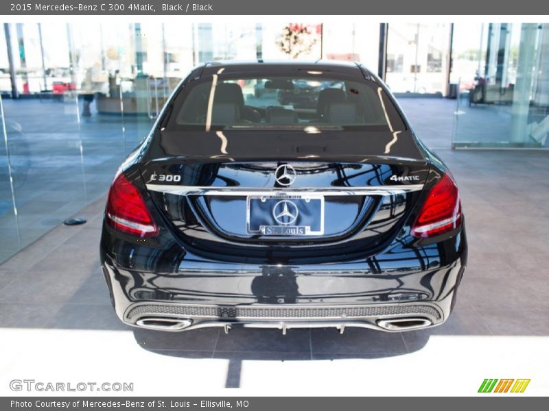 Black / Black 2015 Mercedes-Benz C 300 4Matic