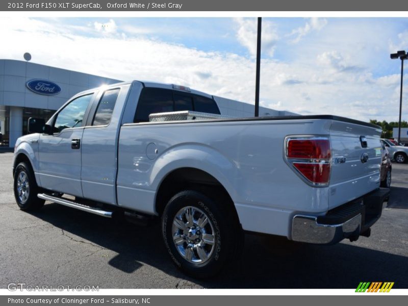 Oxford White / Steel Gray 2012 Ford F150 XLT SuperCab